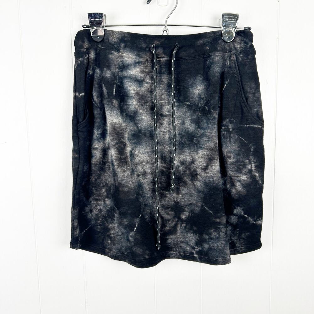 Sundry for Evereve Black Tie Dye Mini Skirts Size 1 (Small)